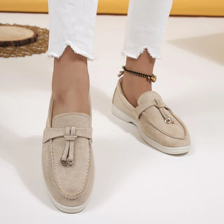 Emily® | Dames Loafers: Stijlvolle Suede Slip-On Flats